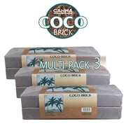 Canna Expandable Coco Brick Compressed Canna Coco Medium - 40L - 3 Pack