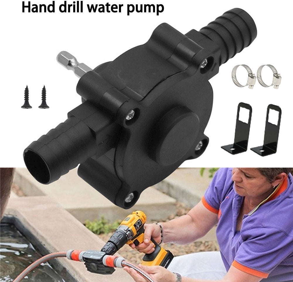 Home Electric Drill Drive Self Priming Pump Water Oil Fluid Transfer Pumps Tools 