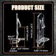 thumbnail image 3 of 20pcs Plastic Locking Shelf Support Pegs,6.9mm Shelf Pins,Self-Locking Bracket Clips,Clear Shelf Pegs for for Kitchen Cabinet Furniture Book Shelves,6.9mm Peg x 3/4" Thick Shelves, 3 of 7