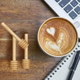 thumbnail image 3 of 5 Pack 3.2 Inch Mini Wooden Honey Dipper Sticks Honey Dippers Honey Stick Jam Muddler Syrup Stirrer for Honey Jar Dispense Drizzle Honey, 3 of 6