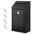 thumbnail image 1 of Caja de donación EIENHOSHI de metal montada en la pared con cerradura negra, paquete de 1, 1 of 6