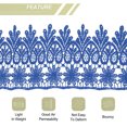 thumbnail image 4 of Uxcell 3.14 inch Wide 10 Yard Lace Ribbon Floral Pattern Navy Embroidered Lace Trim for Sewing Making, Gift Wrapping, 4 of 5
