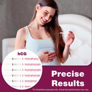 Easy@Home 100 Pregnancy (hCG) Urine Test Strips Kit - 20 HCG Ct with Premom APP Support