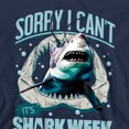 thumbnail image 2 of Shark Week Officially Licensed Sorry I Can't Adult Pull-Over Hoodie, Navy, Large, 2 of 4