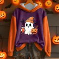 thumbnail image 3 of Halloween Oversized Sweatshirts for Women Crewneck Pullover Graphic Sweat Shirts Loose Funny Ghost Sweater Orange, XL, 3 of 3
