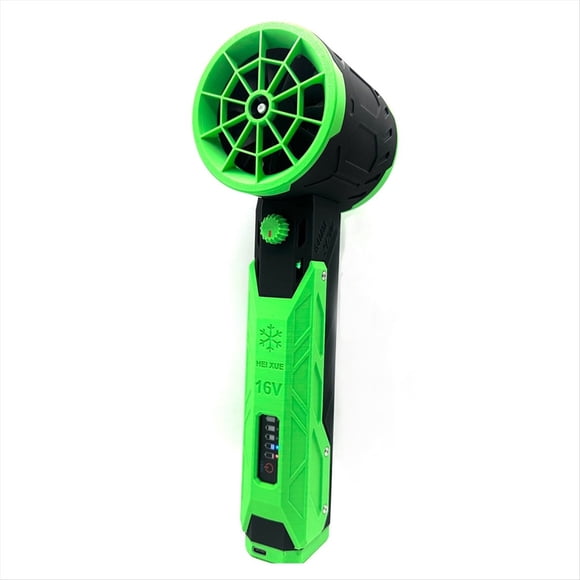 Ventilador Soplador Violento para Automóvil Motor Sin Escobillas 64 mm Empuje 8000 MAh 1000 G Ventilador Conducto Industrial Limpiador para Automóvil, Negro-Verde