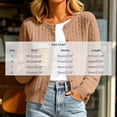 thumbnail image 4 of YgkuHd Womens Sweaters Cardigan Crewneck Knit Button Down Cotton Blend Blouses Solid Long Sleeve Casual Tops Warm Sweaters for Women_Khaki,M, 4 of 6
