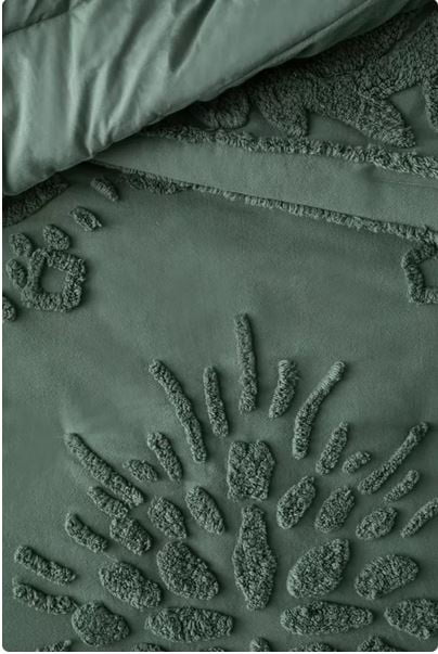 DecorAvenue Cotton Duvet Cover Boho Bedding Set Comforter Quilt Cover Hand Tufted Duvet Cover 3 Piece Zip Closure Adult California King 98x104 Inchs