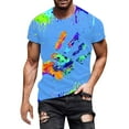 thumbnail image 1 of Playeras De Compresión Para Hombre, Camisa Holgada Informal Hawaiana Con Estampado De Música, Camisa De Manga Corta Con Cuello Vuelto, 1 of 4