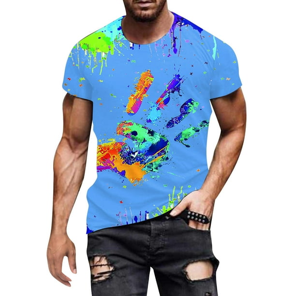 Playeras De Compresión Para Hombre, Camisa Holgada Informal Hawaiana Con Estampado De Música, Camisa De Manga Corta Con Cuello Vuelto