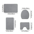 thumbnail image 3 of Christmas Under 10 EDHITNR Bathroom Set, Memory Foam Bath Mat 4 Set Bathroom Rugs For 4 Pcs Toilet Mats Universal Soft Comfortable Water Absorption Non-Slip Thick, 3 of 7