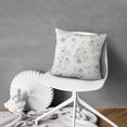 thumbnail image 4 of Designer Blue Linen Pillow Covers with Blooming Floral Design - Set of 2 Couch Pillow Covers,Throw Pillow Covers Perfect for Your Bed, Living Room, or Car, 4 of 7