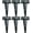 6 pcs, variant on PETGLE Heavy Duty T Hinge, 6 pcs, 2 Inch, Black, Powder Coated Metal Alloy