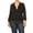 Black, variant on Women's Plus Size Basic Casual Button Solid Outerwear Jacket Blazer