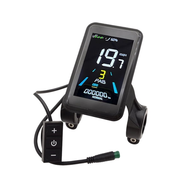 24V 36V 48V Electric Bike LCD Display 5Pin Colorful Display Waterproof Connector Plug For Vehicle Data Monitoring