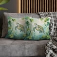 thumbnail image 4 of Happy Sea Turtle Welcome St Patrick's Day Lucky Shamrocks Clover Pillow Cushion Double Sided Marine Animals Lover Throw Pillow - 22001, 4 of 5