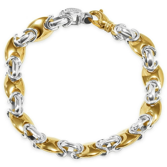 Pompeii Men's Link 14k Gold (56gram) or Platinum (90gram) 9mm Bracelet 8.5" (,)
