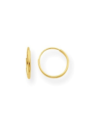 Mia Diamonds 14k Yellow Gold Madi K Endless Hoop Earrings