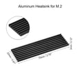 thumbnail image 2 of Aluminum Heatsink Kit 70 x 22 x 3mm Black with Silicone Thermal Pads for M.2, for 2280 SSD, 2 of 4