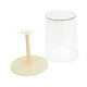 thumbnail image 3 of Vitrina giratoria transparente para figuras de peluche, contenedor de escritorio moderno y práctico con ganchos. Caja de almacenamiento para muñecas. L Crema Amarilla, 3 of 9