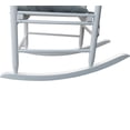 thumbnail image 7 of Rocking Chair for Porch, Wooden Rocker Chair Reclining Seat with High Back Slat, All-Weather Resistant Porch Rocker for Garden Patio Balcony Backyard, Blue, 7 of 7