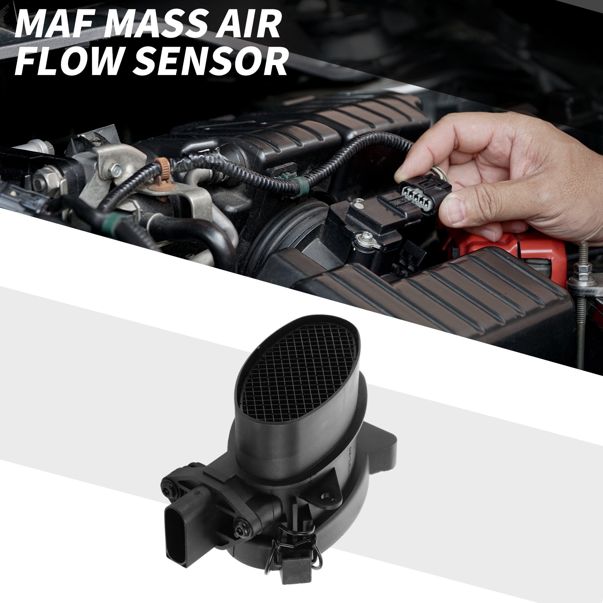 Unique Bargains MAF Sensor Assembly No.13712247592 MAF Mass Air Flow Sensor for Land Rover Freelander for MG ZT Rover 75