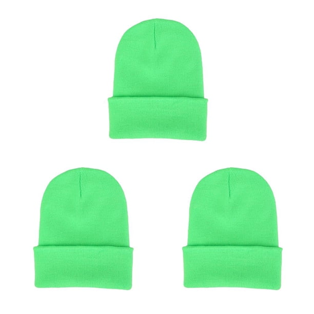 Sonducket Beanie Hat Gorros de punto Ajustable Skullcap de invierno Manga de moda Ciclismo Accesorios para el cabello para deportes al aire libre Verde Type1 NO1 Sonducket CBP268832