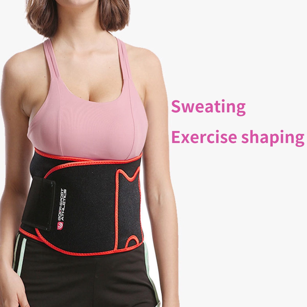 Waist Trimmer for Men Women Sweat Belt Fitness Running Waist Guard Waist Trainer for Weight Loss Waist Cincher Trimmer Sport Girdle Sweat Stomach