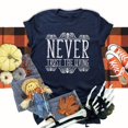 thumbnail image 2 of Never Trust the Living Shirt, Halloween Movie Shirt, Horror Movie Spooky Season Tee, Fall Goth Weirdcore Goblincore Gift, 2 of 3