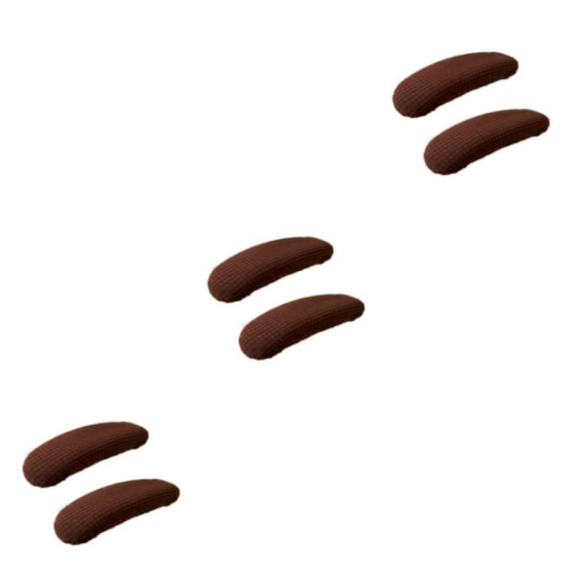 VONKY Soft And Comfortable Chair Armrest Cover Made Of Polyester Fibre Anti Skid Washable Dustproof dark coffee 3Set