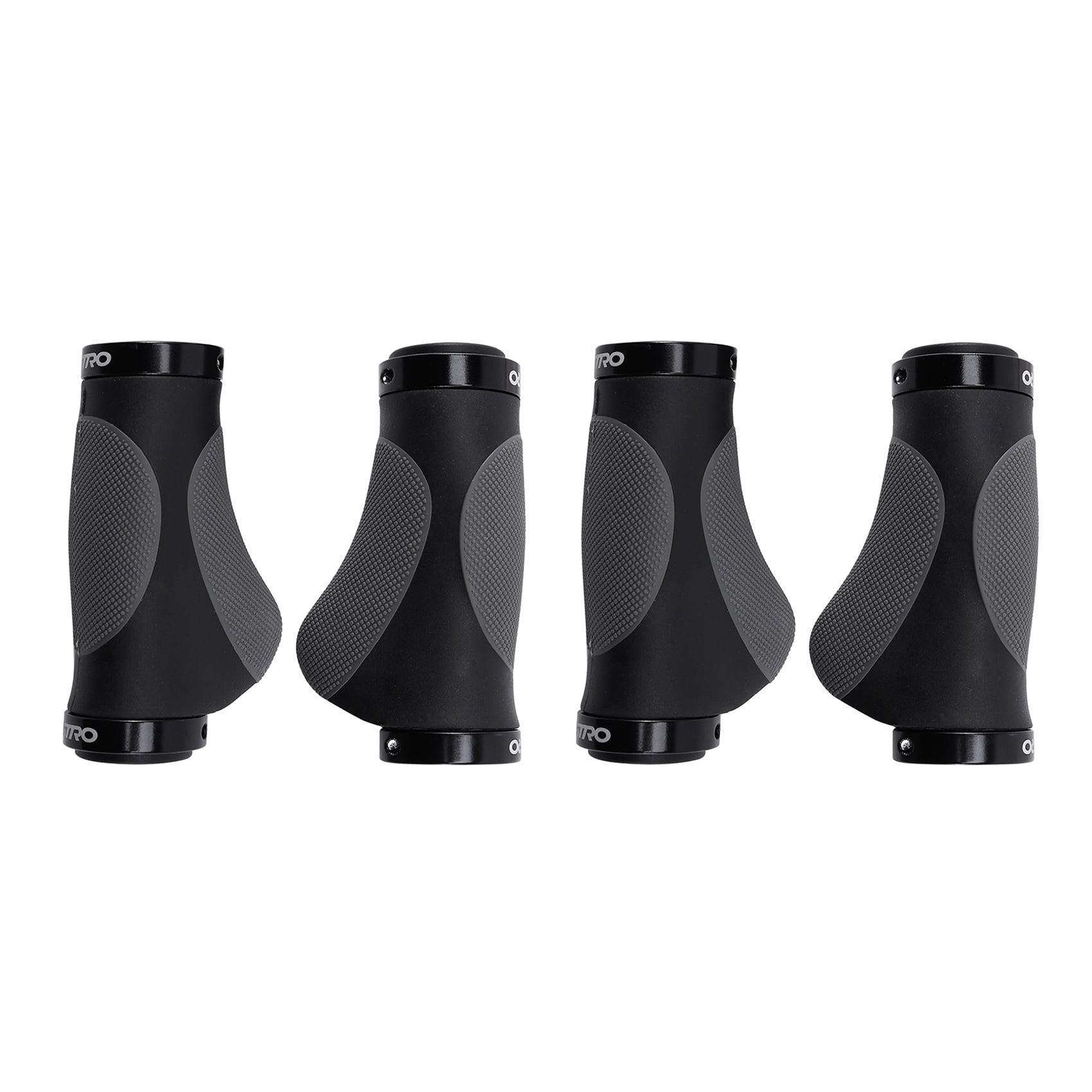 Poignées De Vélo Ergomiques – Caoutchouc, Alliage Aluminium, Verrouillage Double, Diamètre 22mm – Pour VTT, Ville, Vélo Pliant – Noir