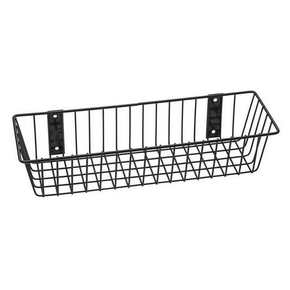 Rack'Em 9076-B Mount Anywhere Black Wire Basket 18"x6"x4" Provides Versatile Storage All Of Your outdoor Gear, Supplies and Organizational Needs.