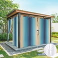 thumbnail image 6 of Outdoor Curtains for Patio Waterproof, Blue Teal Yellow Ombre Outdoor Privacy Panels Grommet, Farmhouse Modern Gradient Art Blackout Outside Curtains for Porch/Cabana 54"x108", 2 Panels, 6 of 8