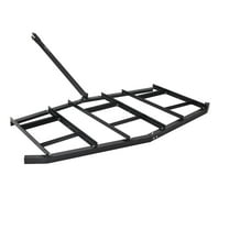 84" Tow Behind Drag Harrow with Heavy-Duty Q235 Steel Frame, Adjustable Leveling, Wide Compatibility for ATV UTV Garden Tractor Gravel Driveway and Yard Maintenance