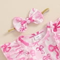 thumbnail image 5 of Okbabeha Newborn Baby Girl Valentine's Day Outfits Heart  one-piece  Romper Dress Long Sleeve Bodysuit Headband Set Clothes, 5 of 8