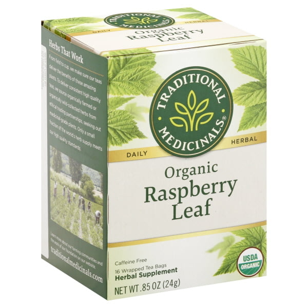 Traditional Medicinals, Organic Raspberry Leaf, Tea Bags, 16 Ct