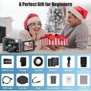 Digital Camera 4K 48MP Vlogging Camera for Youtube Autofocus 16X Digital Zoom Video Cameras with 32GB SD Card
