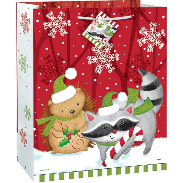 Large Woodland Christmas Gift Bag