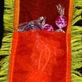 thumbnail image 2 of The Ribbon People Orange with Yellow Frills Pocket Craft Ribbon 4" x 16.4 Yards, 2 of 2