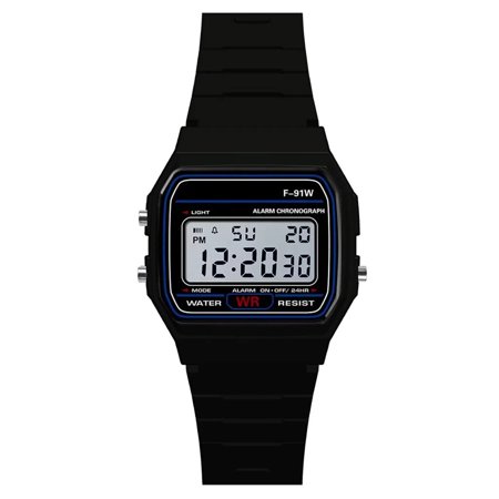 Luxury Men Analog Digital Military Armys Sport LED Waterproof Wrist Watch Black