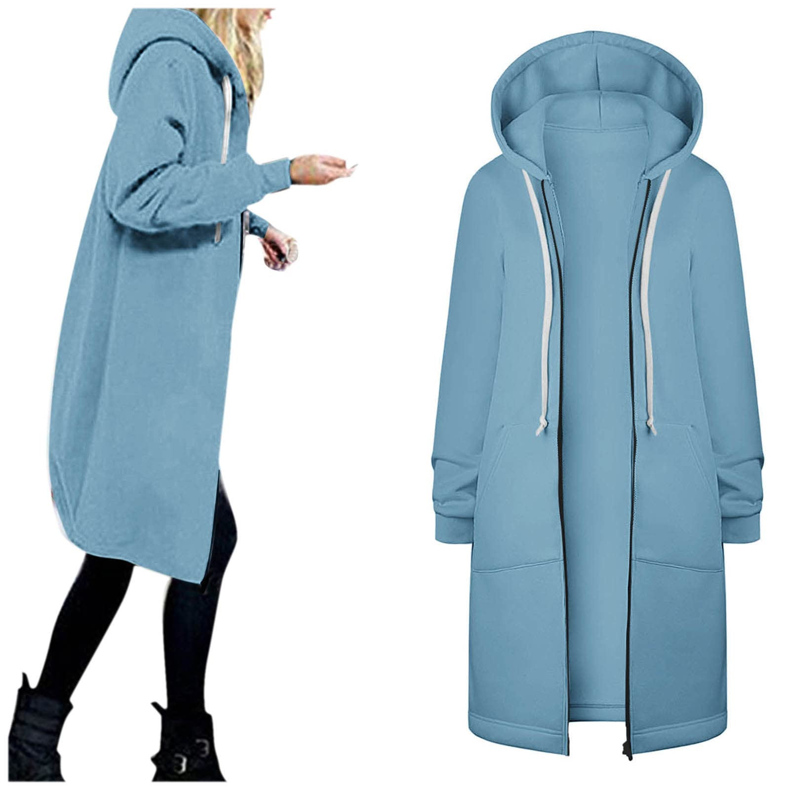 Ladies Full Zip Up Long Hoodie Jackets Autumn Winter Philippines