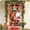 C, variant on Kumdkd Christmas Door Cover Curtain Banners Santa Claus Outdoor Hanging Fabric Holiday Decorations for Home Party Gifts
