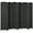 Black#6, variant on 67" White Wood Privacy Screen Room Divider – 4-Panel Folding Partition with 3 Shelves for Bedroom, Home Office & Living Room