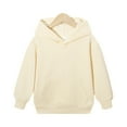 thumbnail image 2 of Grblisyd Cute Hoodies for Teen Girls Casual Long Sleeve Back To School Fashion Sweatshirt Tops Fashion Winter Hoodie Shirts Tween Clothes 10-12 Girls Trendy Beige 140, 2 of 4
