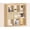 Oak, variant on Bookshelf with Storage Bins, 4-Cube Storage Organizer with Back Panels, Modern Wood Open Bookcase, Multifunctional Display Shelf for Living Room, Bedroom, Home Office, Gray Oak