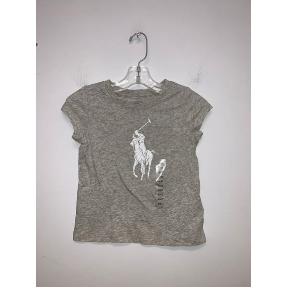 Polo Ralph Lauren GREY HEATHER Girl's S/S T-Shirt, US 6X
