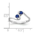 thumbnail image 4 of 14K White Gold Ring Band 1 mm Gemstone Mounting, Size 7, 4 of 5