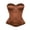Coffee #1, variant on Satin Corset Tops for Women Strapless Bustier Neckline Boned Bodice Lingerie Party Clubwear Pink M