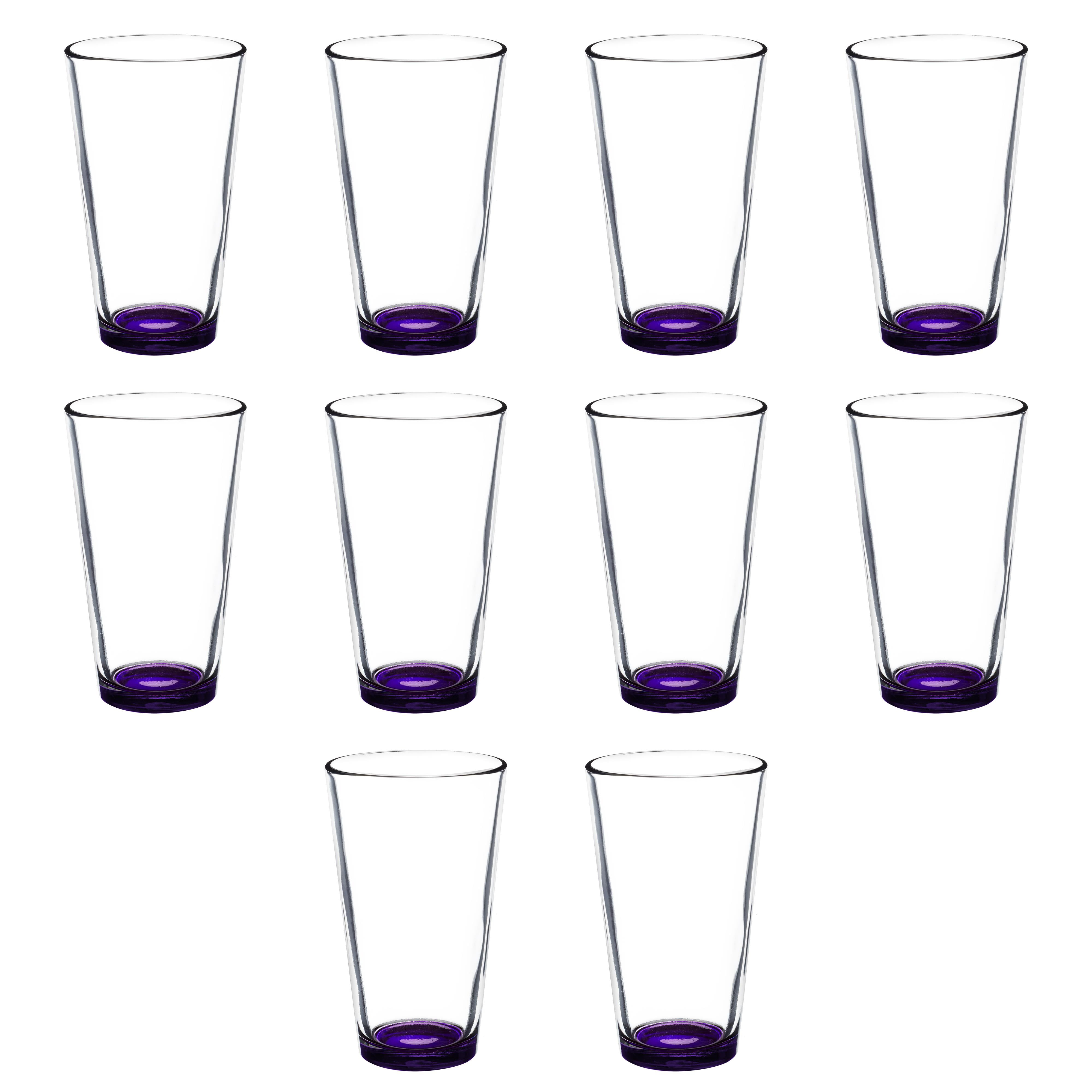 Heavy Duty Beer Pint Glasses by ARC 16 oz. Set of 10, Bulk Pack USA