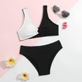 thumbnail image 2 of YEPGAR Girls Bikini Set 2 Piece Adjustable Straps V Neck Padded Bathing Suit Girls' Swimwear for 8-14 Years (White, 8-9 Years), 2 of 3